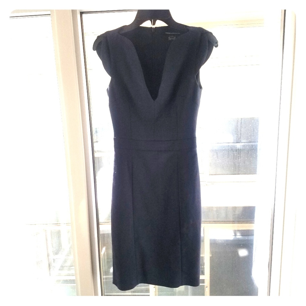 French Connection Navy Blue Shealth Dress